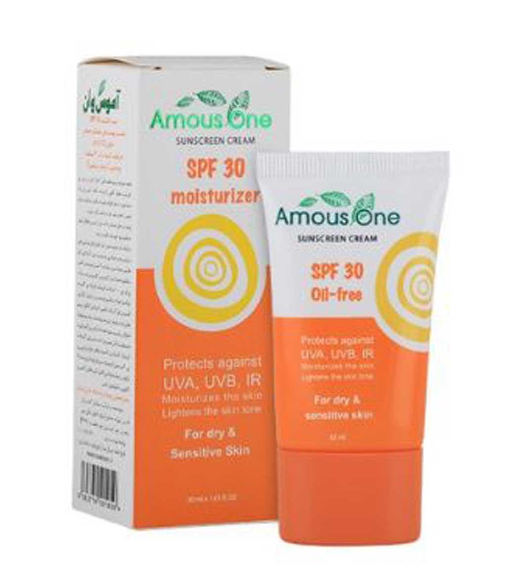 کرم ضد آفتاب SPF30 moisturizer حجم 30 میل آموس وان