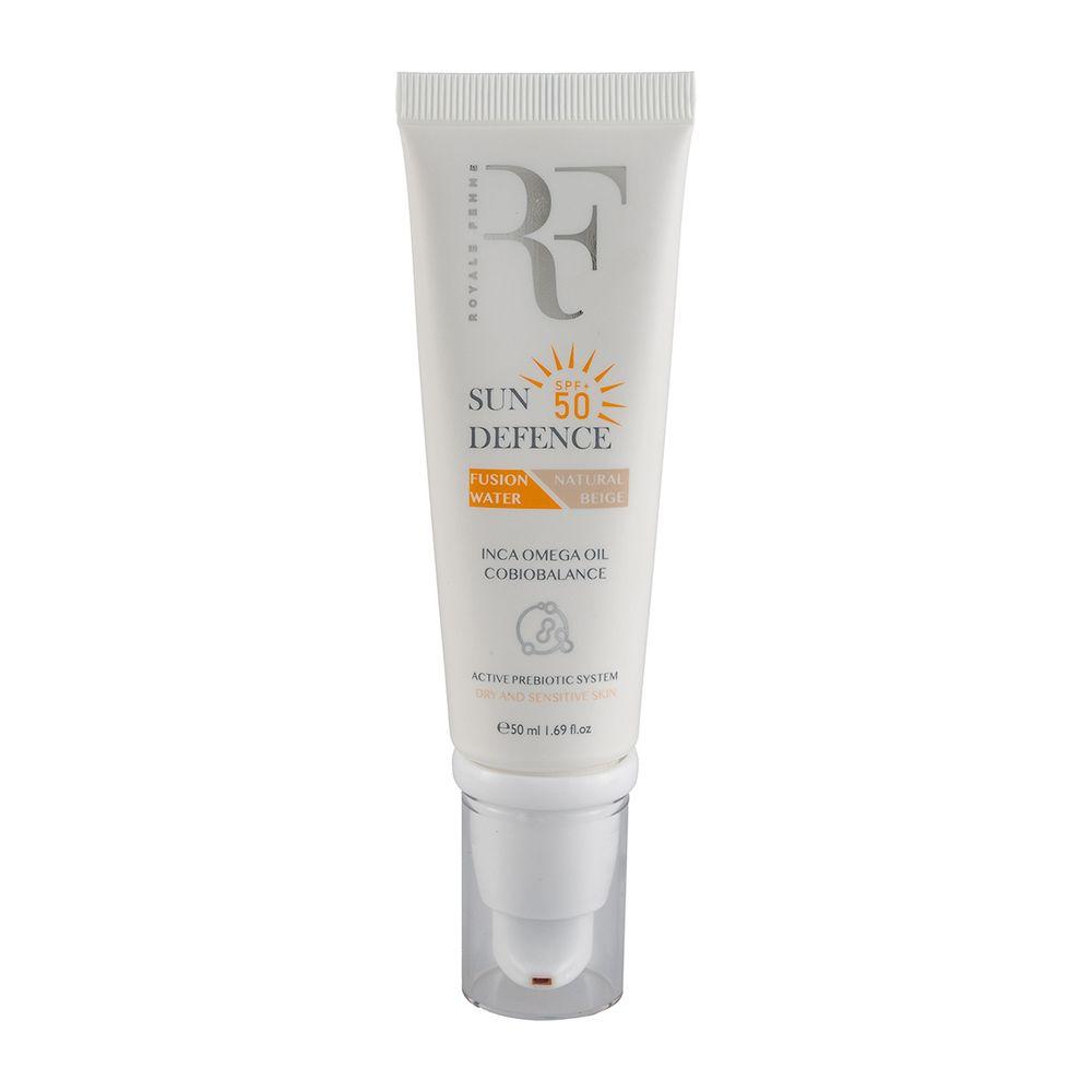 کرم ضد آفتاب رنگی با SPF 50 مناسب پوست خشک و حساس حجم 50 میلی لیتر