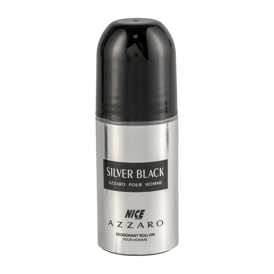 رول ضد تعریق مردانه مدل Azzaro silver black حجم 60 میلی لیتر