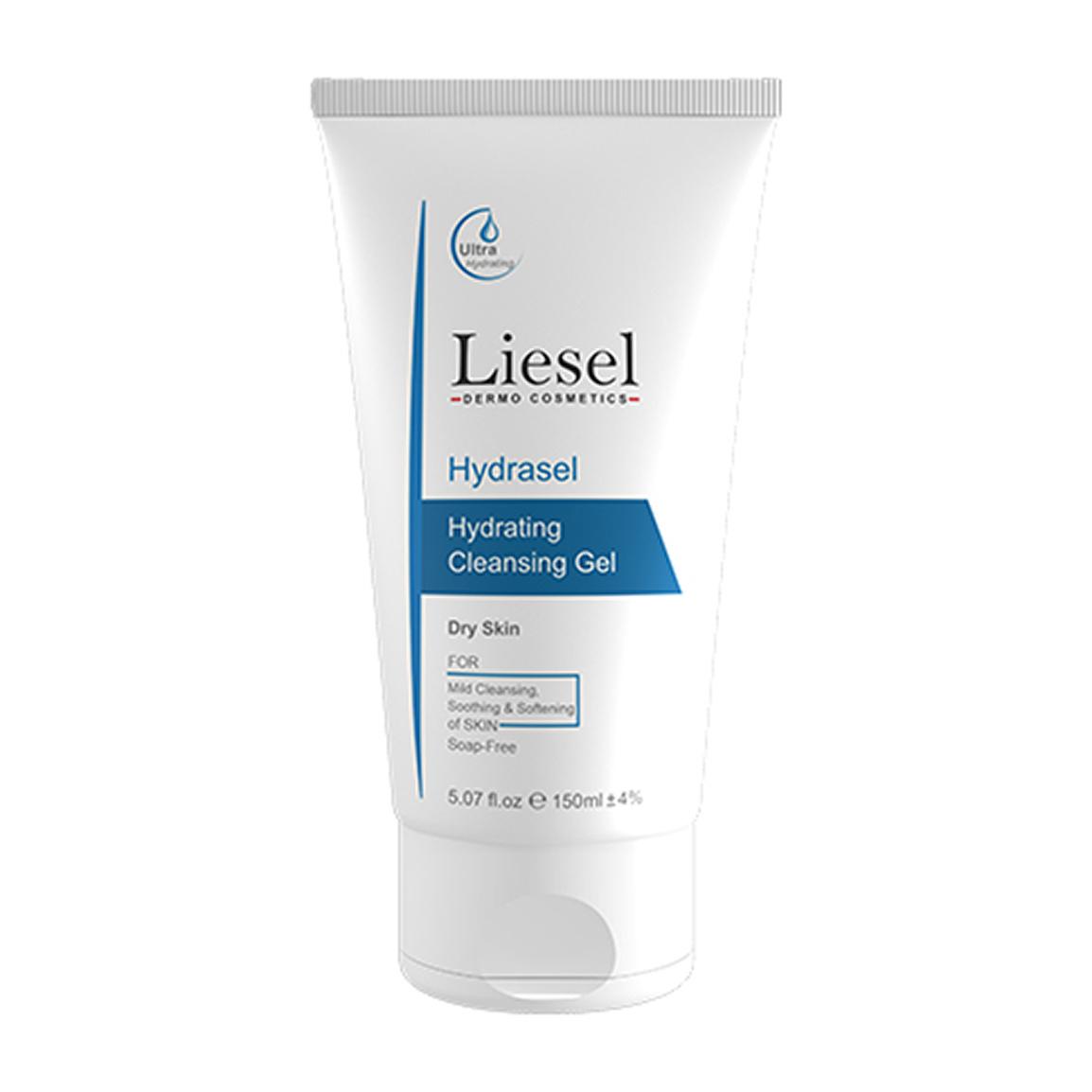 ژل شستشو صورت آبرسان مدل Hydrasel مناسب پوست خشک حجم 150 میلی لیتر