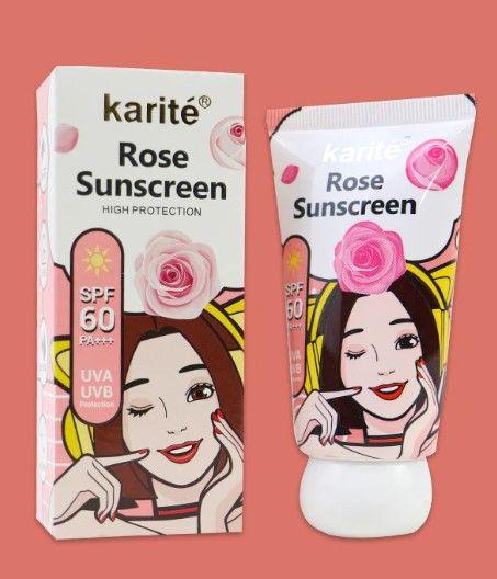 کرم ضد آفتاب حاوی عصاره گل رز SPF 60 کاریته — تصویر ۳