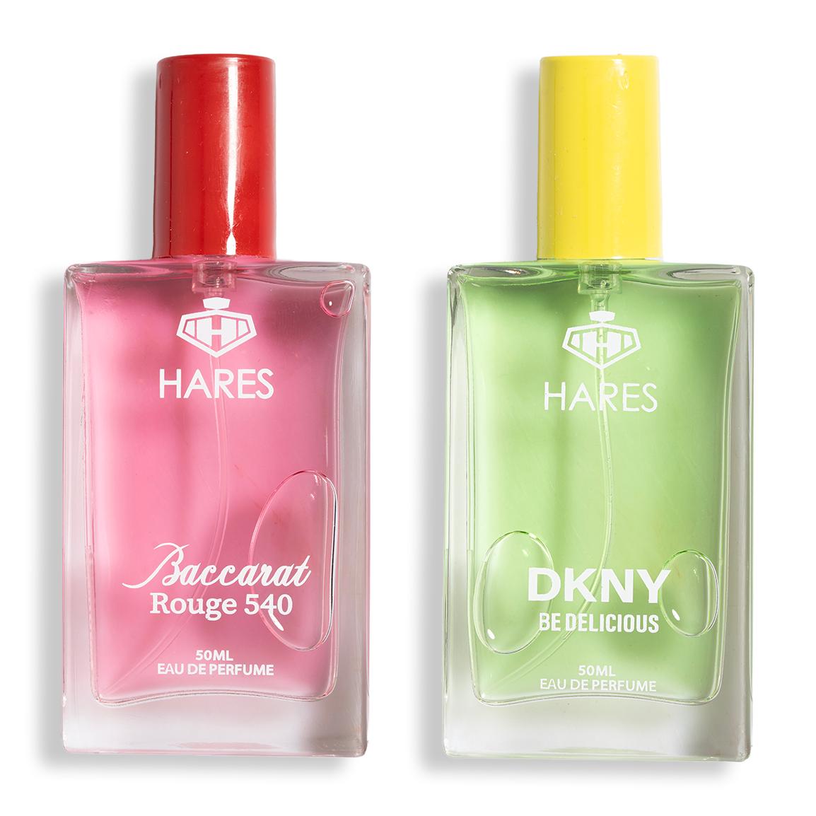 پک 2 عددی ادوپرفیوم مدل Baccarat Rouge حجم 50 میلی لیتر و DKNY حجم 50 میلی لیتر