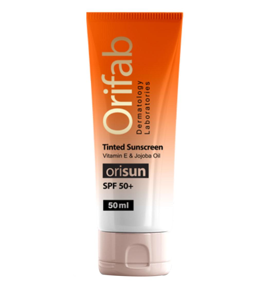 کرم ضد آفتاب دارای spf50 مناسب انواع پوست رنگی حجم 50 میل