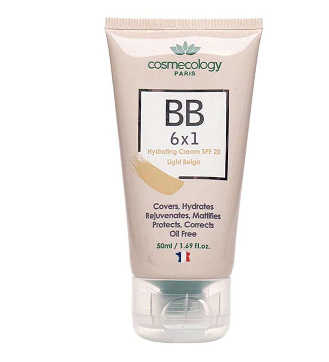کرم 6 در 1 رطوبت رسان رنگی فاقد چربی دارای spf20 حجم 50 میل