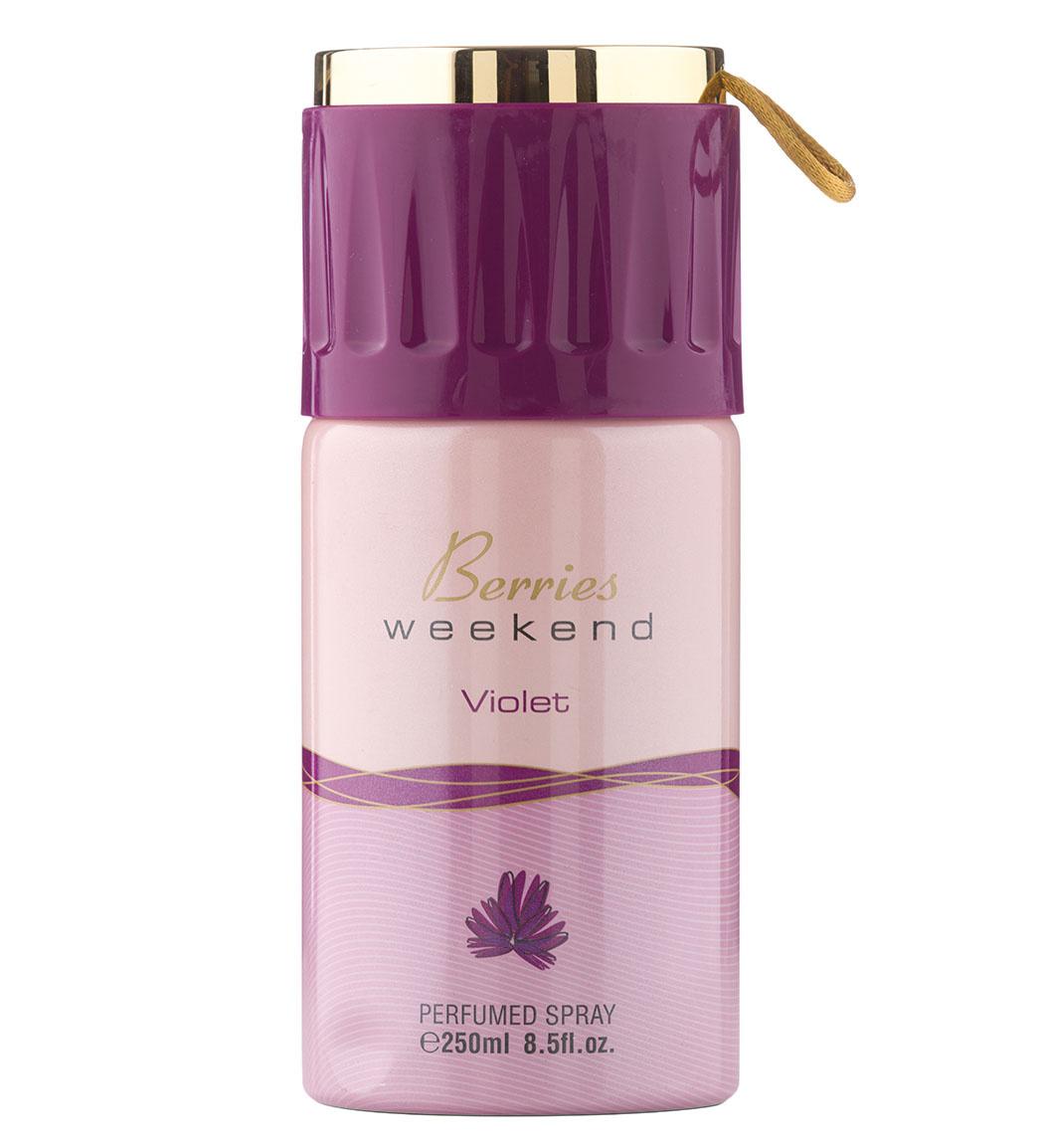 اسپری خوشبوکننده بدن مدل Berries Weekend Violet حجم 250میل