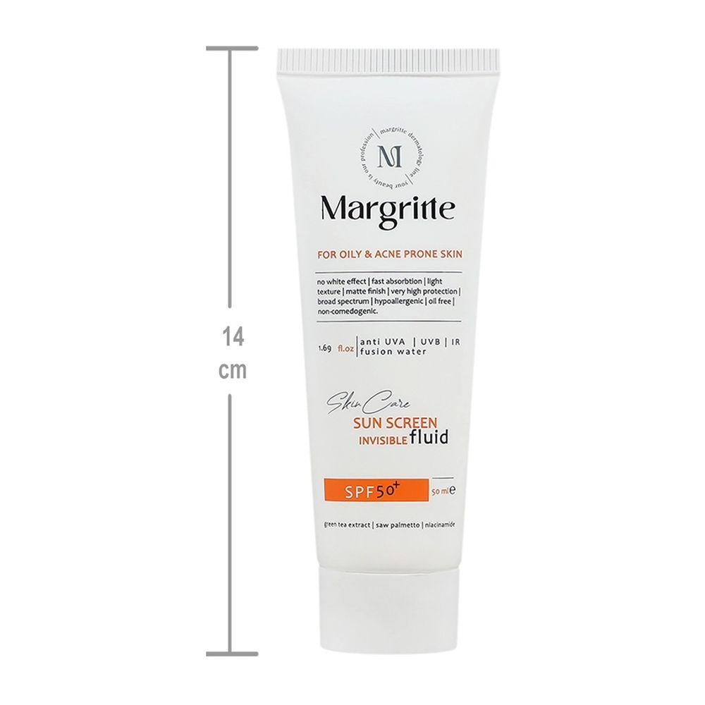 فلوئید ضد آفتاب بی رنگ با SPF50 مناسب پوست چرب و مستعد آکنه حجم 50 میلی لیتر مارگریت — تصویر ۵