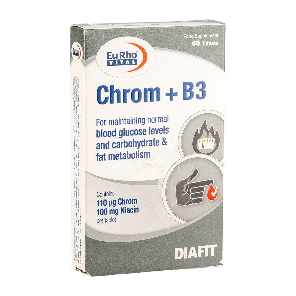 قرص Chrom + B3 بسته 60 عددی