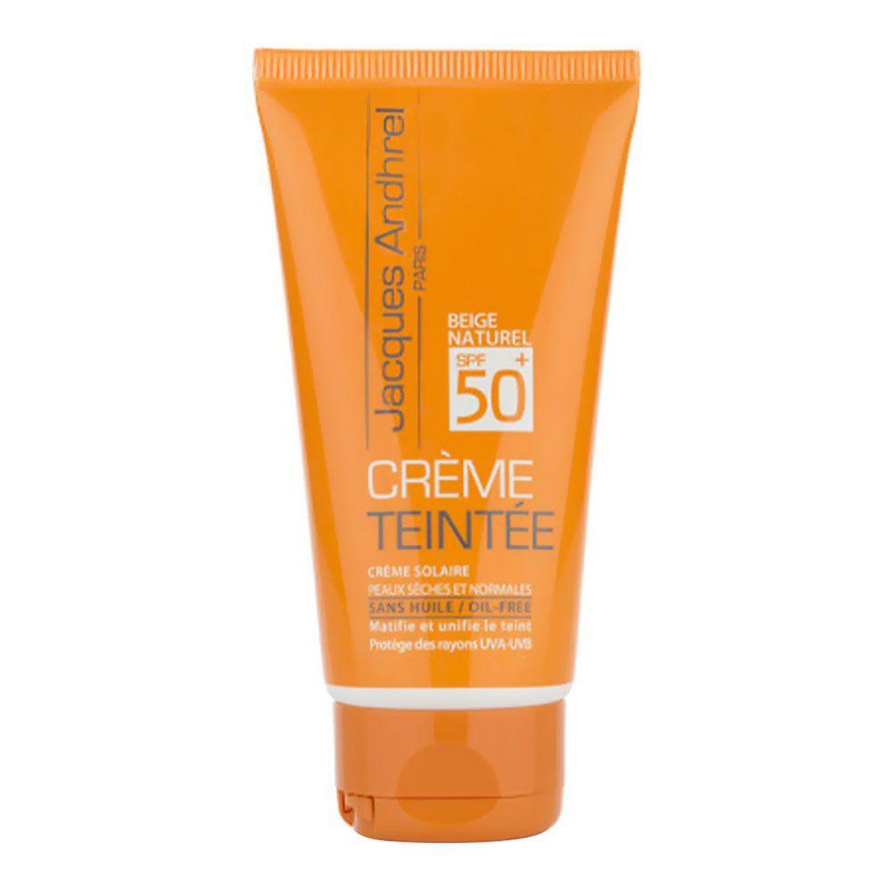 کرم ضد آفتاب رنگی SPF50 مناسب پوست چرب حجم 50 میلی لیتر ژاک آندرل پاریس — تصویر ۱