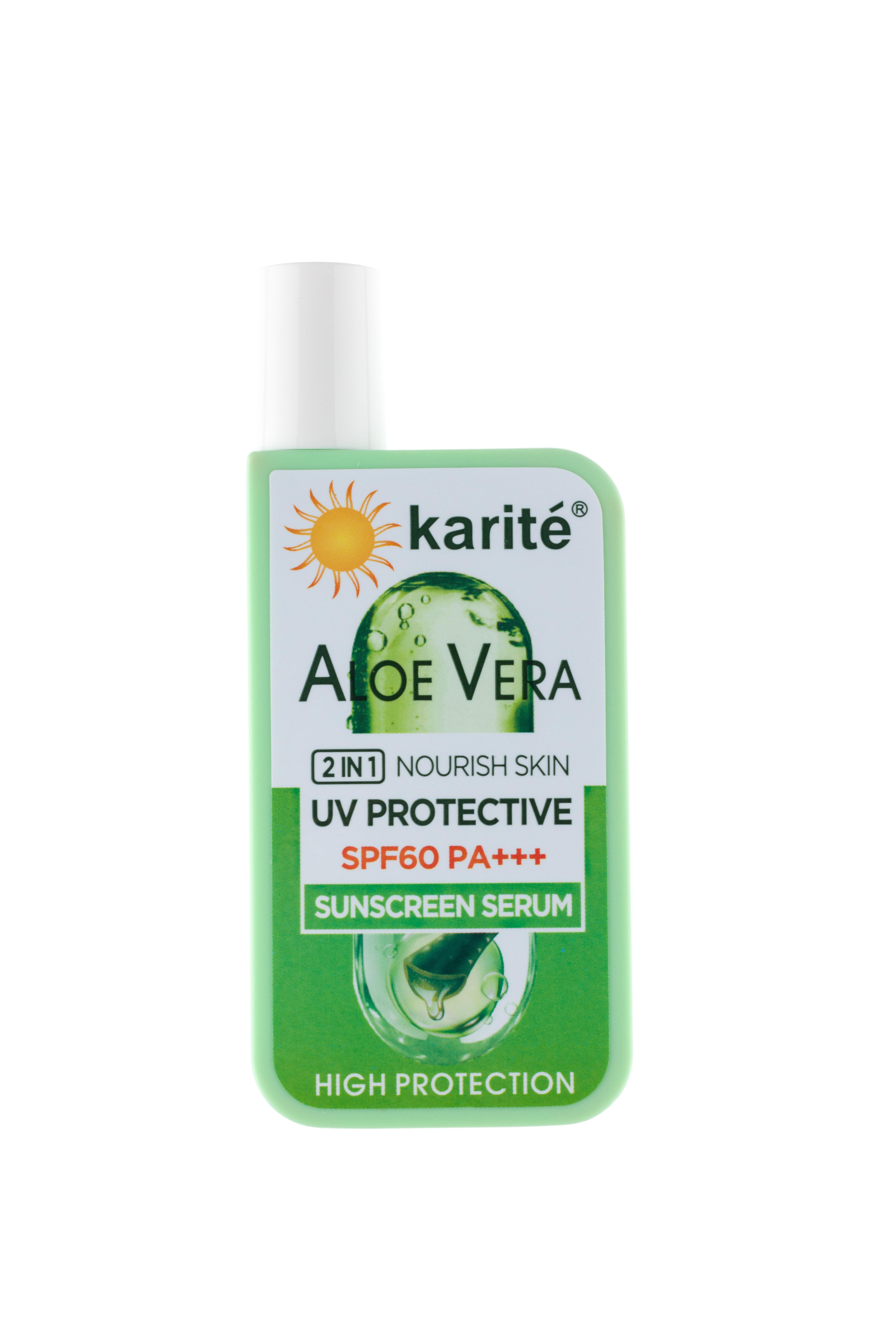 سرم ضد آفتاب و تقویت کننده پوست حاوی عصاره آلوئه ورا دارای SPF60 حجم 60 میل