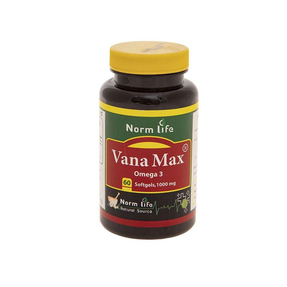 کپسول امگا 3 مدل Vana Max بسته 60 عددی