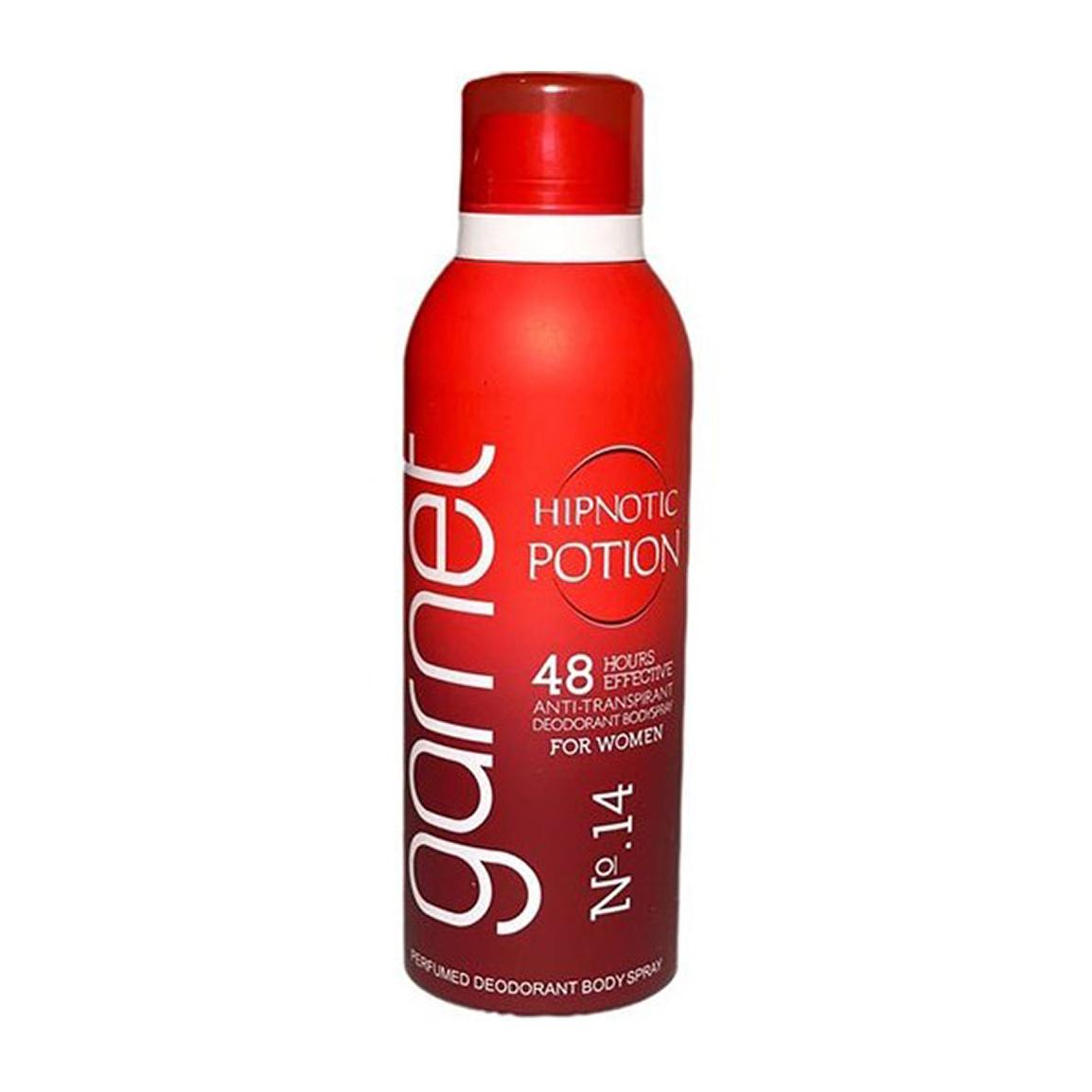 اسپری خوشبو کننده بدن زنانه مدل Hipnotic Potion شماره 14 حجم 200 میلی لیتر