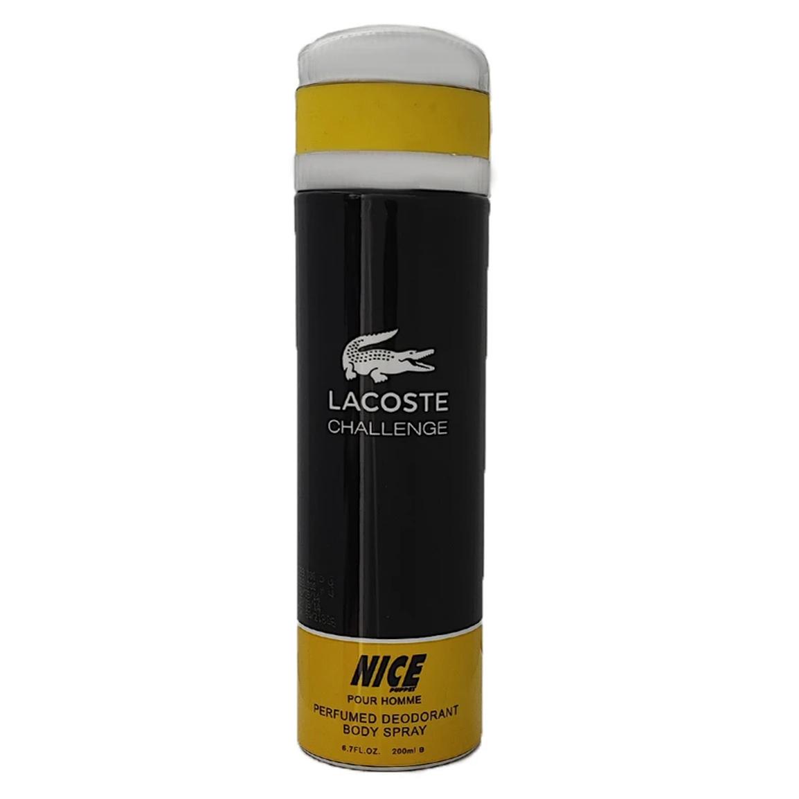اسپری بدن مردانه مدل Lacoste Challenge حجم 200 میلی لیتر