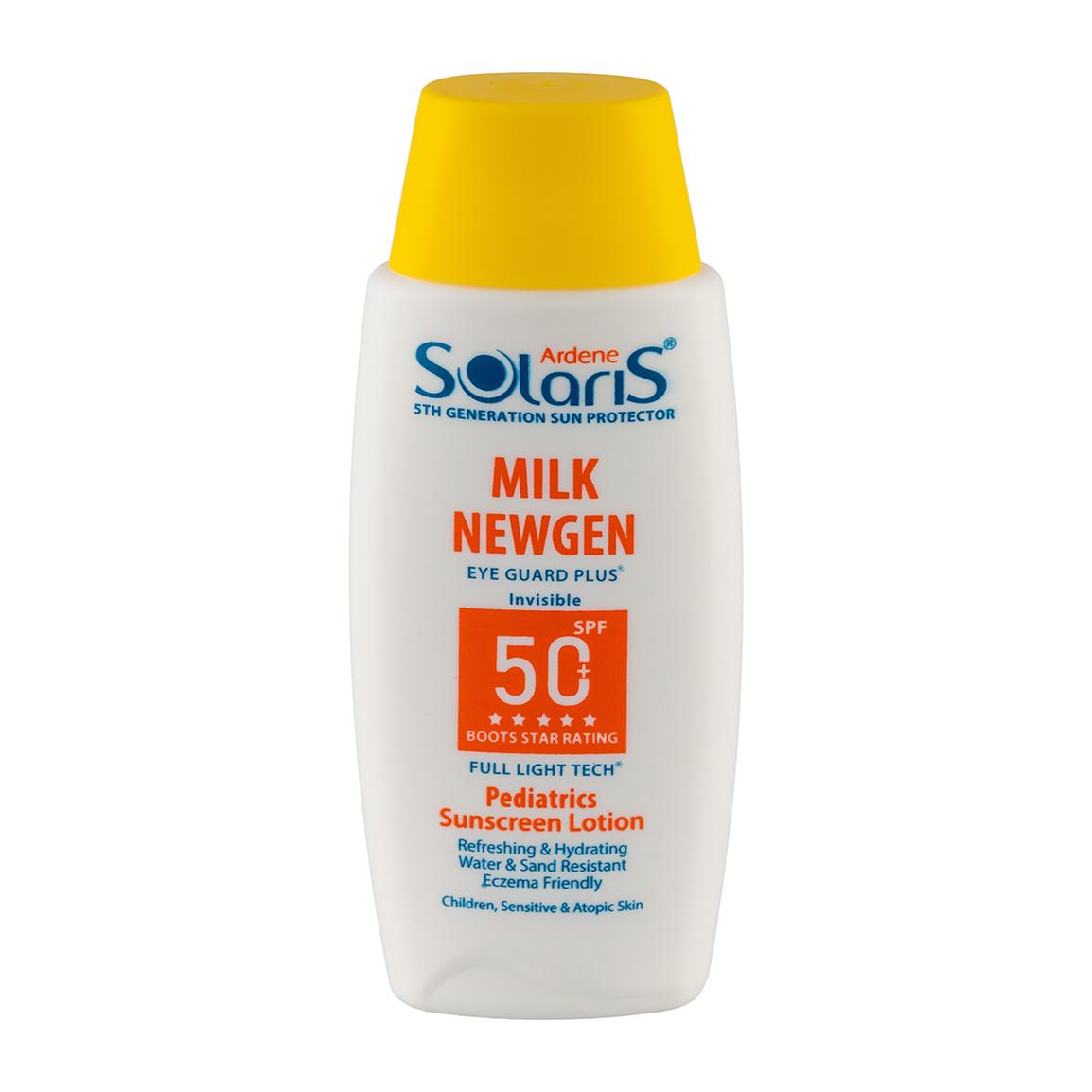 لوسیون ضد آفتاب کودک +SPF50 مدل میلک نیوژن 100 میلی لیتر