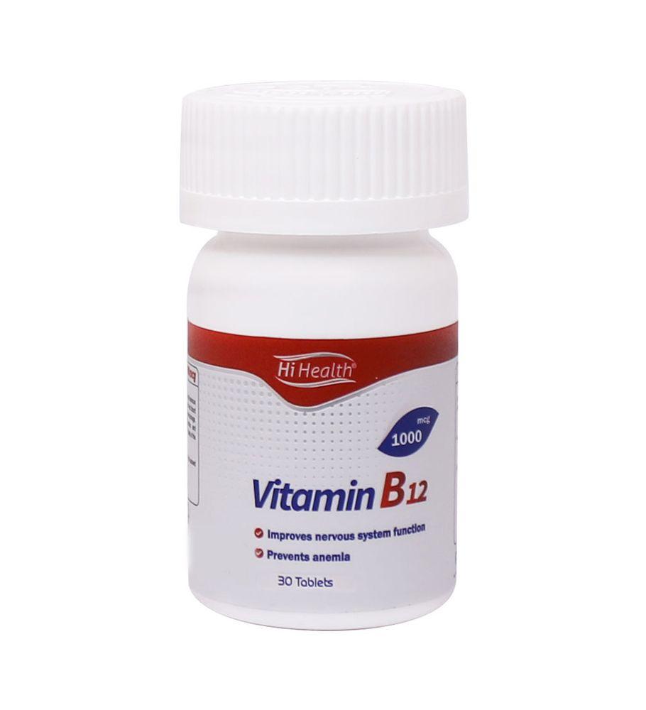 قرص ویتامین B12 1000 بسته 30 عددی های هلث