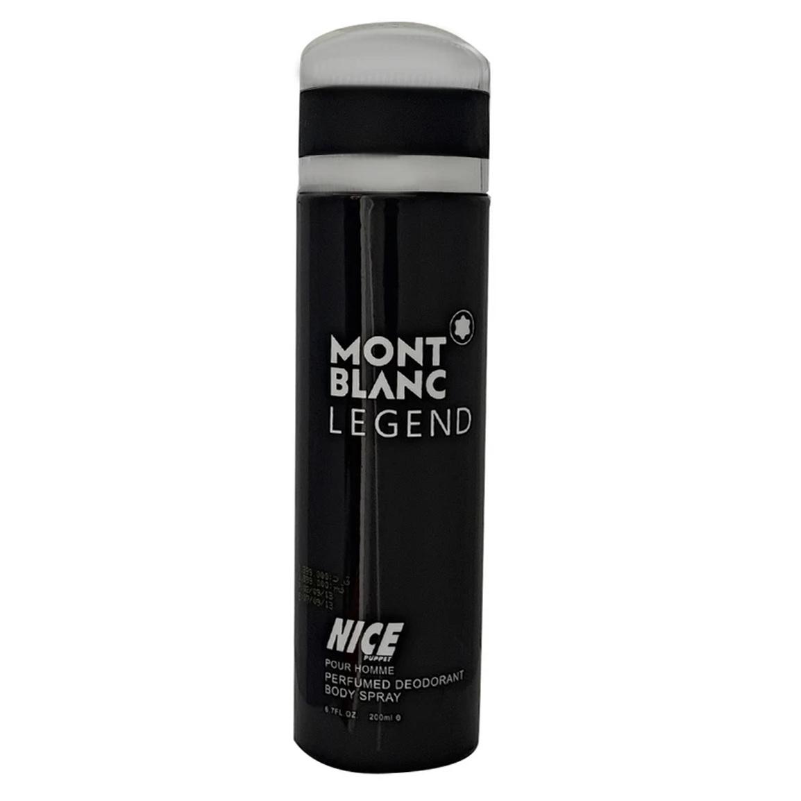اسپری بدن مردانه مدل Mont Blanc Legend حجم 200 میلی لیتر
