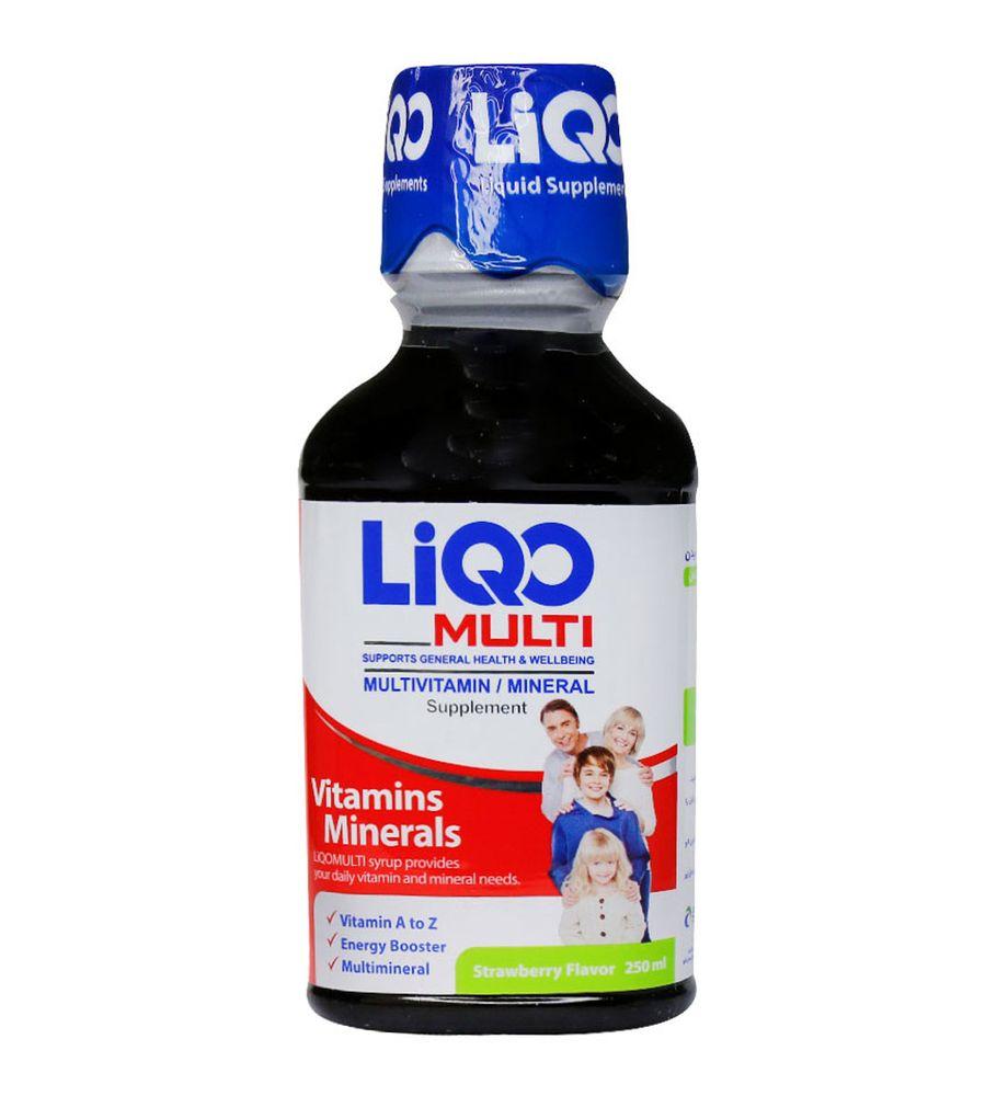 شربت Liqo Multi حجم 250 میلی لیتر