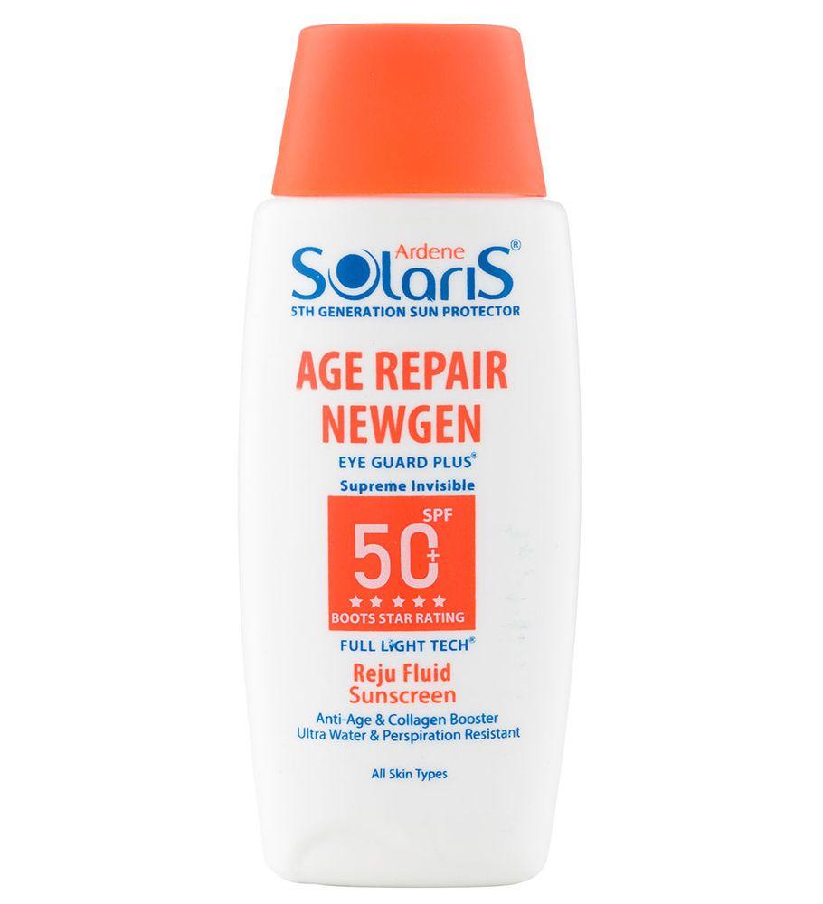 فلوئید ضد آفتاب دارای SPF 50 مناسب پوست دارای چروک سطحی بی رنگ حجم 100 میل آردن — تصویر ۱