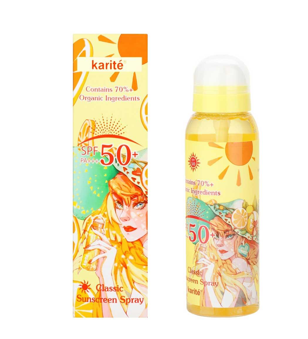 اسپری ضد آفتاب حاوی عصاره پرتقال SPF50