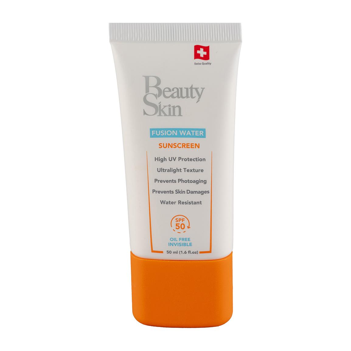 ضد آفتاب بی رنگ فاقد چربی مدل فیوژن با SPF 50 حجم 50 میلی لیتر