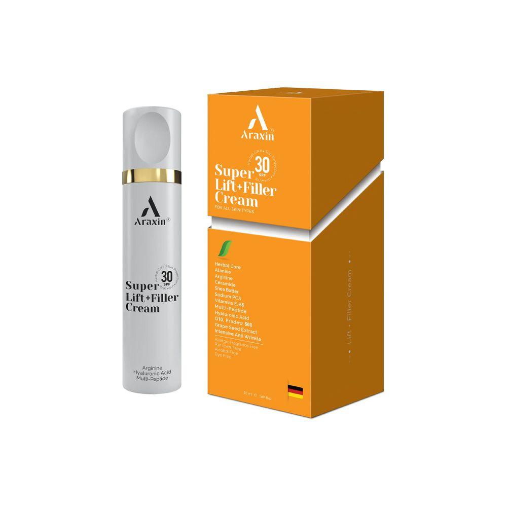 کرم سوپر لیفت حاوی فیلر گیاهی با SPF 30 مناسب انواع پوست حجم 50 میلی لیتر آراکسین — تصویر ۲