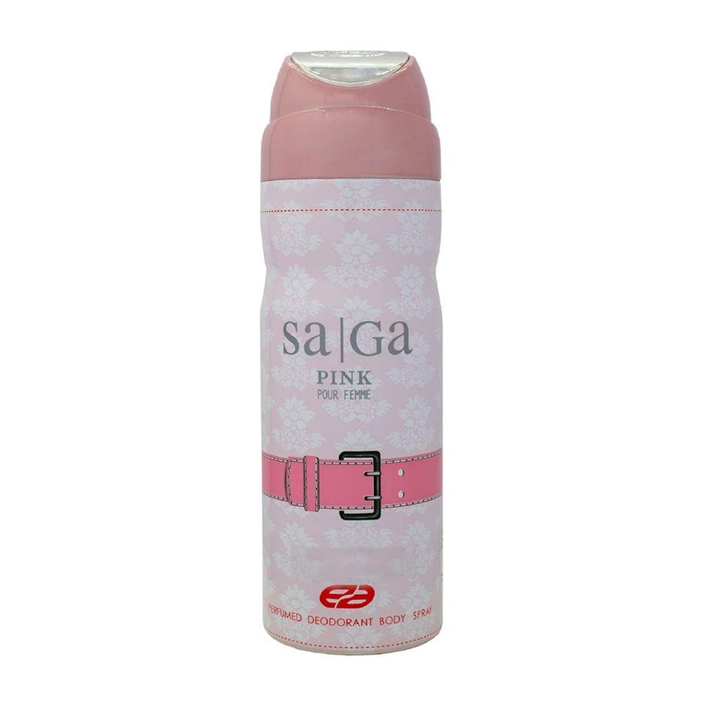 اسپری خوشبو کننده بدن زنانه مدل Saga Pink حجم 200 میلی لیتر