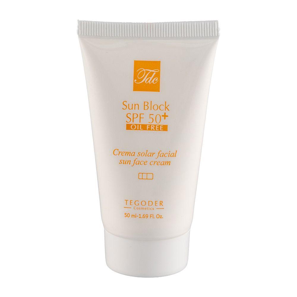ضد آفتاب بی رنگ با SPF 50 مناسب پوست چرب حجم 50 میلی لیتر تگودر — تصویر ۱