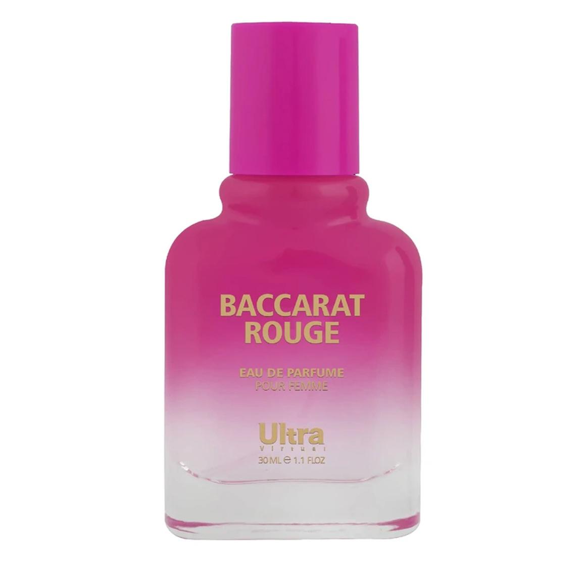 عطر جیبی زنانه مدل Baccarat Rouge با شیشه شفاف دو رنگ حجم 30 میلی لیتر