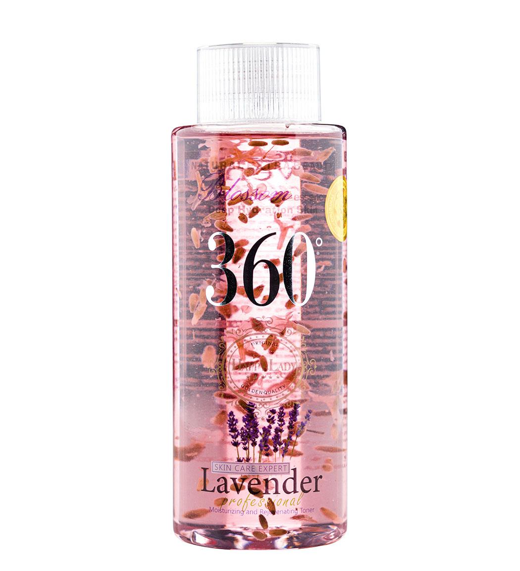 تونر پاک کننده آرایش صورت 360 مدل Lavender حجم 250میل