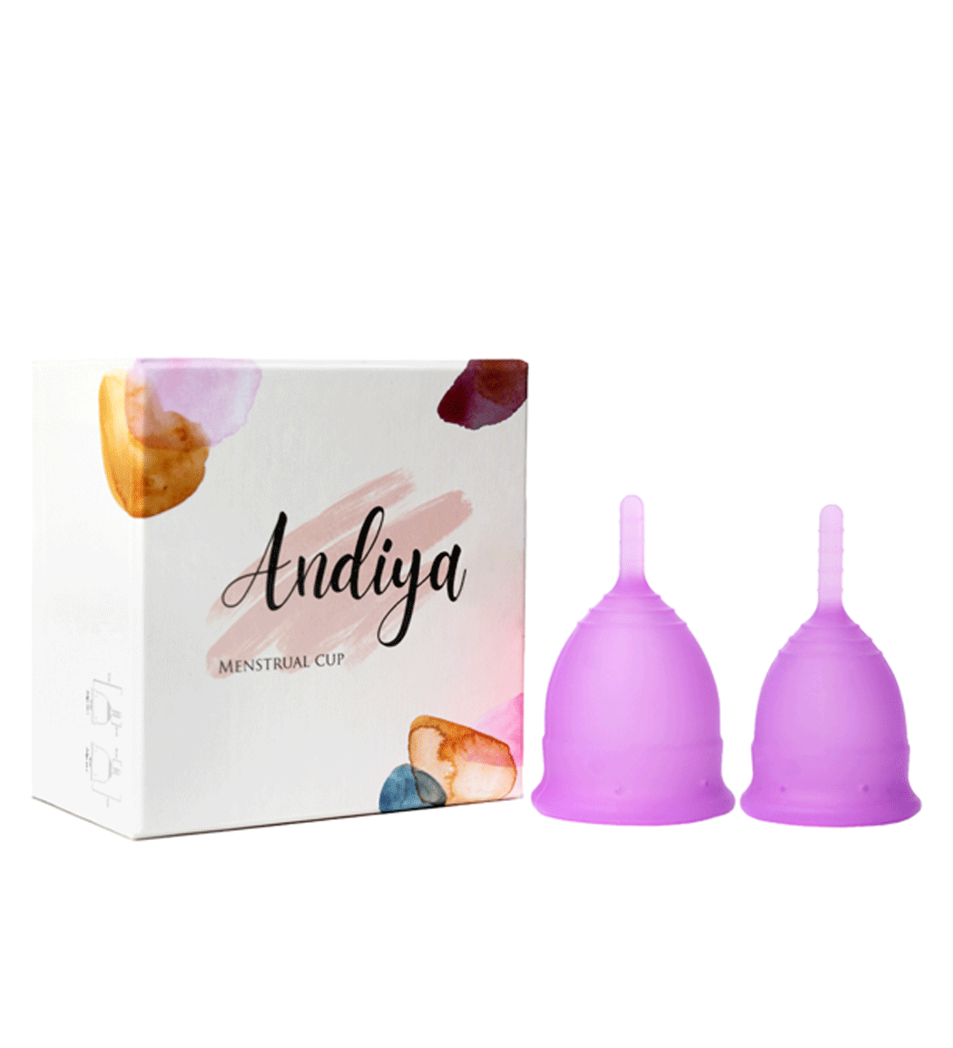کاپ قاعدگی مدل Double سایز کوچک و متوسط مجموعه 2 عددی