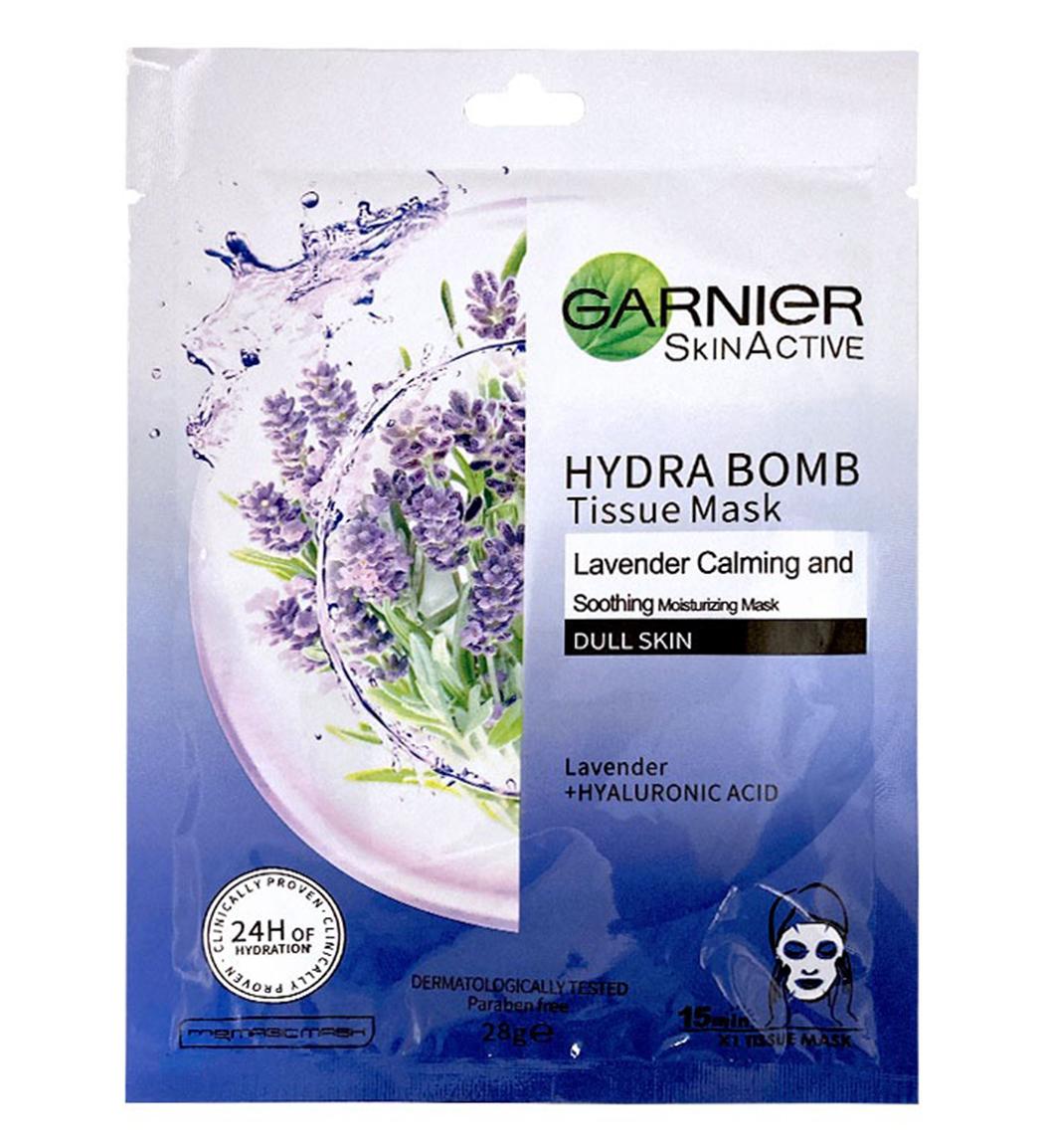 ماسک ورقه ای صورت حاوی عصاره اسطوخودوس و هیالورونیک اسید 28گرم