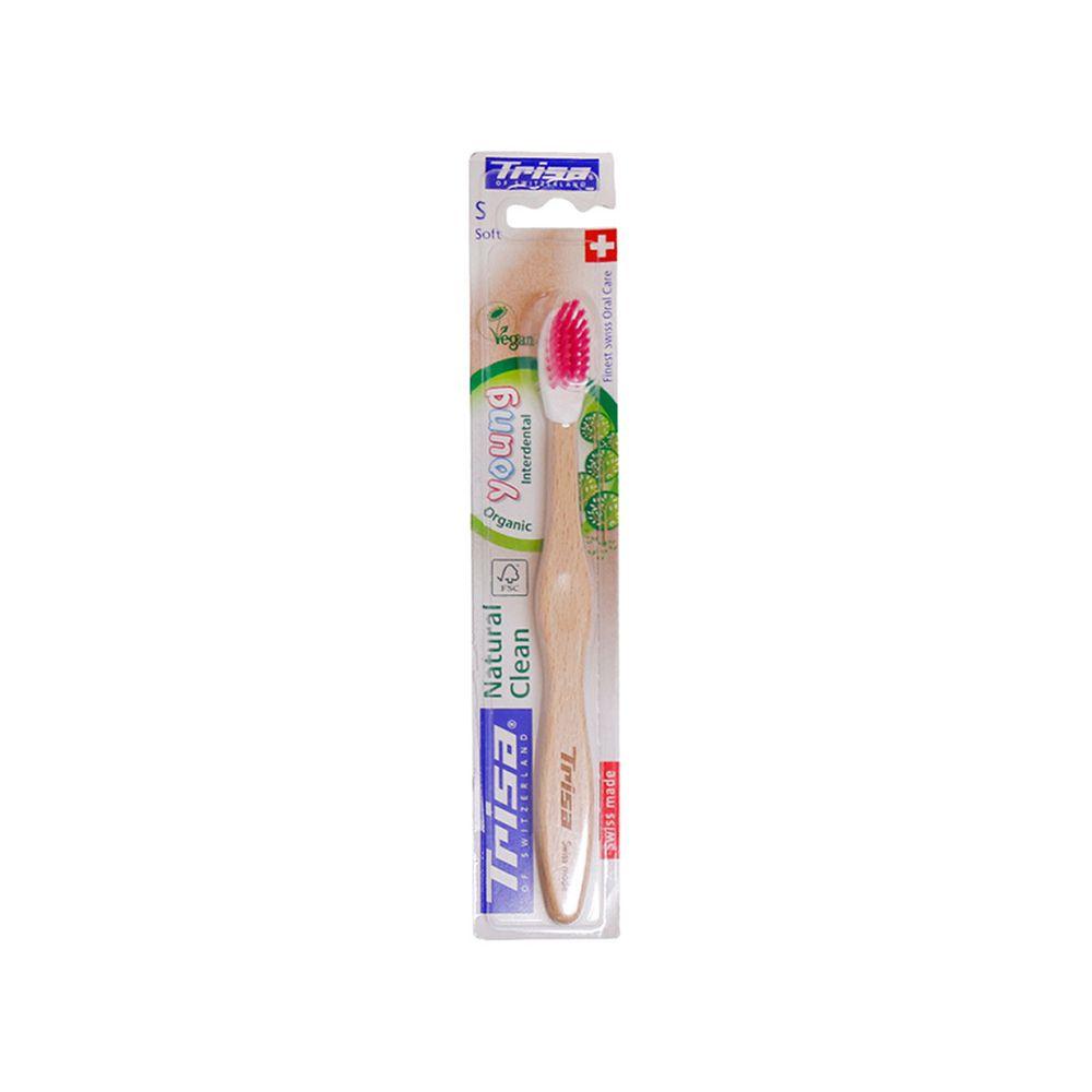 مسواک مدل Natural Clean Junior با برس نرم تریزا — تصویر ۱