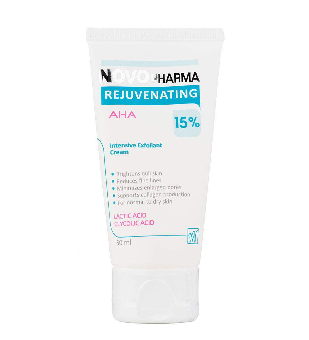 کرم جوان کننده AHA 15% نووفارما حجم 50میل