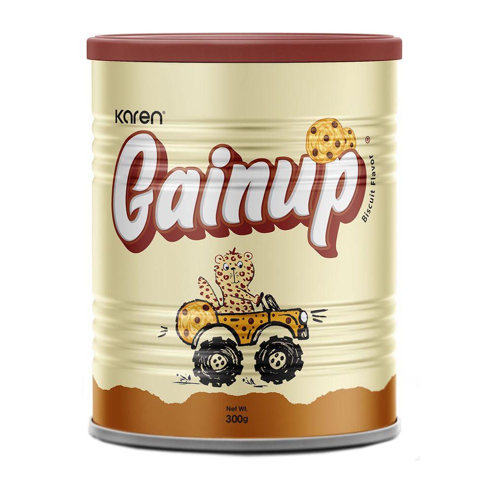 پودر گین اپ با طعم بیسکویت مناسب کودکان وزن 300 گرم کارن