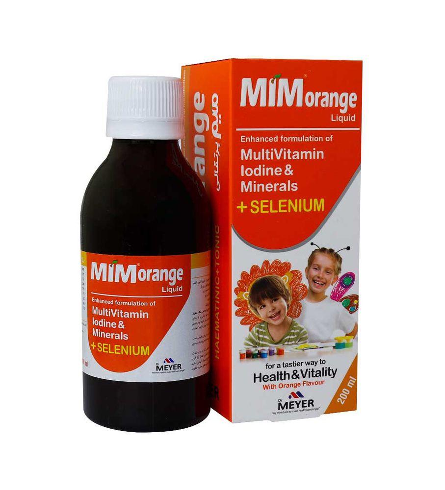 شربت Mim Orange حجم 200 میلی لیتر ویتابیوتیکس — تصویر ۲