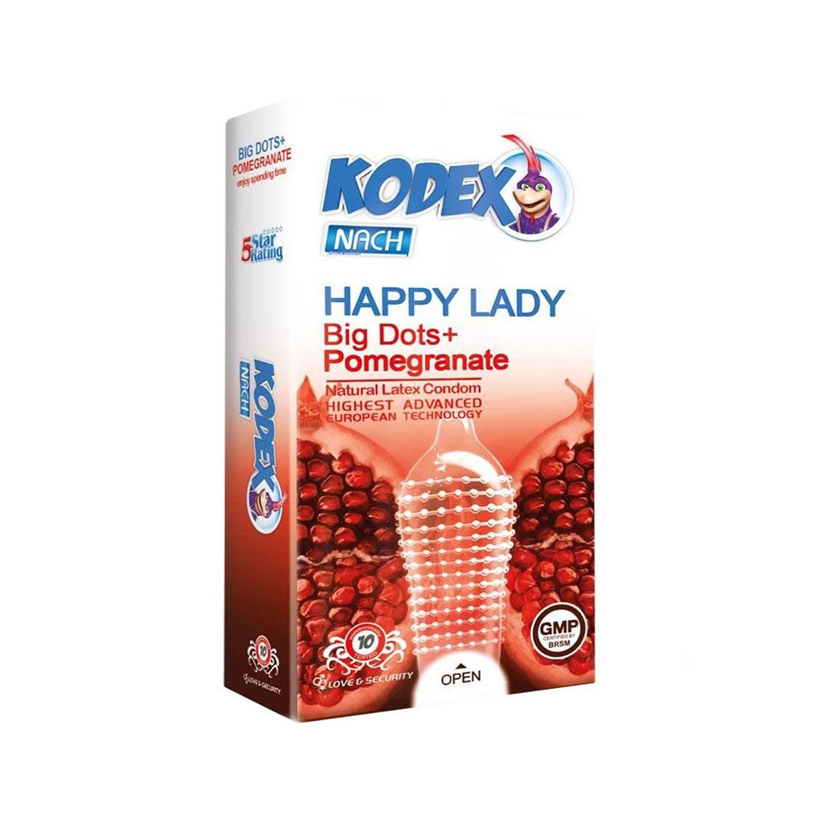کاندوم خاردار مدل Happy Lady بسته 10 عددی