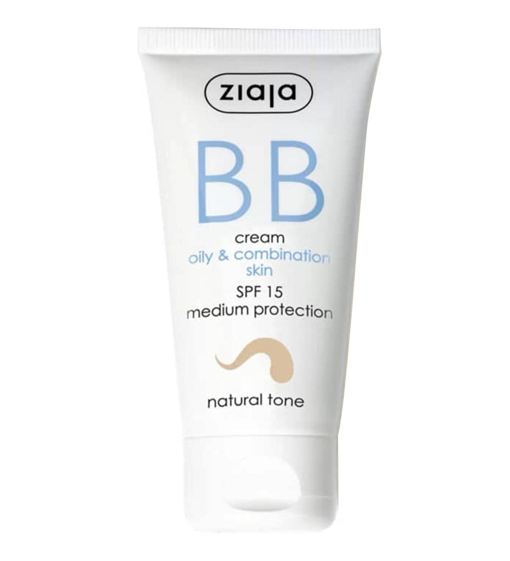 کرم بی بی SPF15 رنگ طبیعی مناسب پوست های چرب و مختلط حجم 50 میل