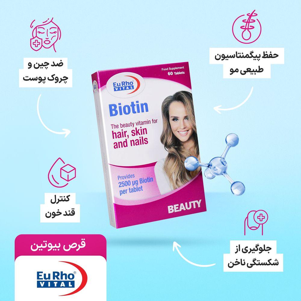 قرص بیوتین 60 عددی یوروویتال — تصویر ۶