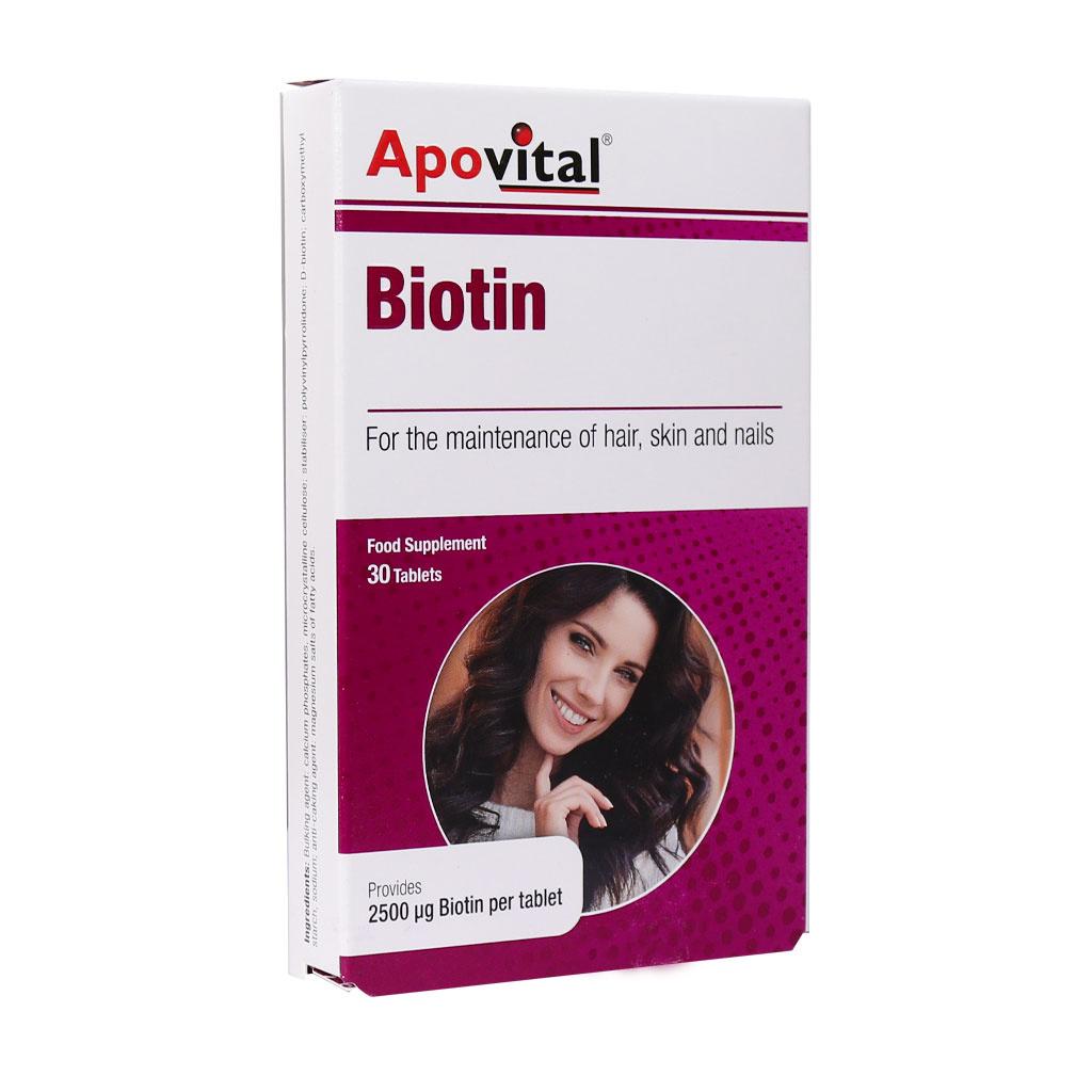 قرص Biotin 2500 بسته 30 عددی