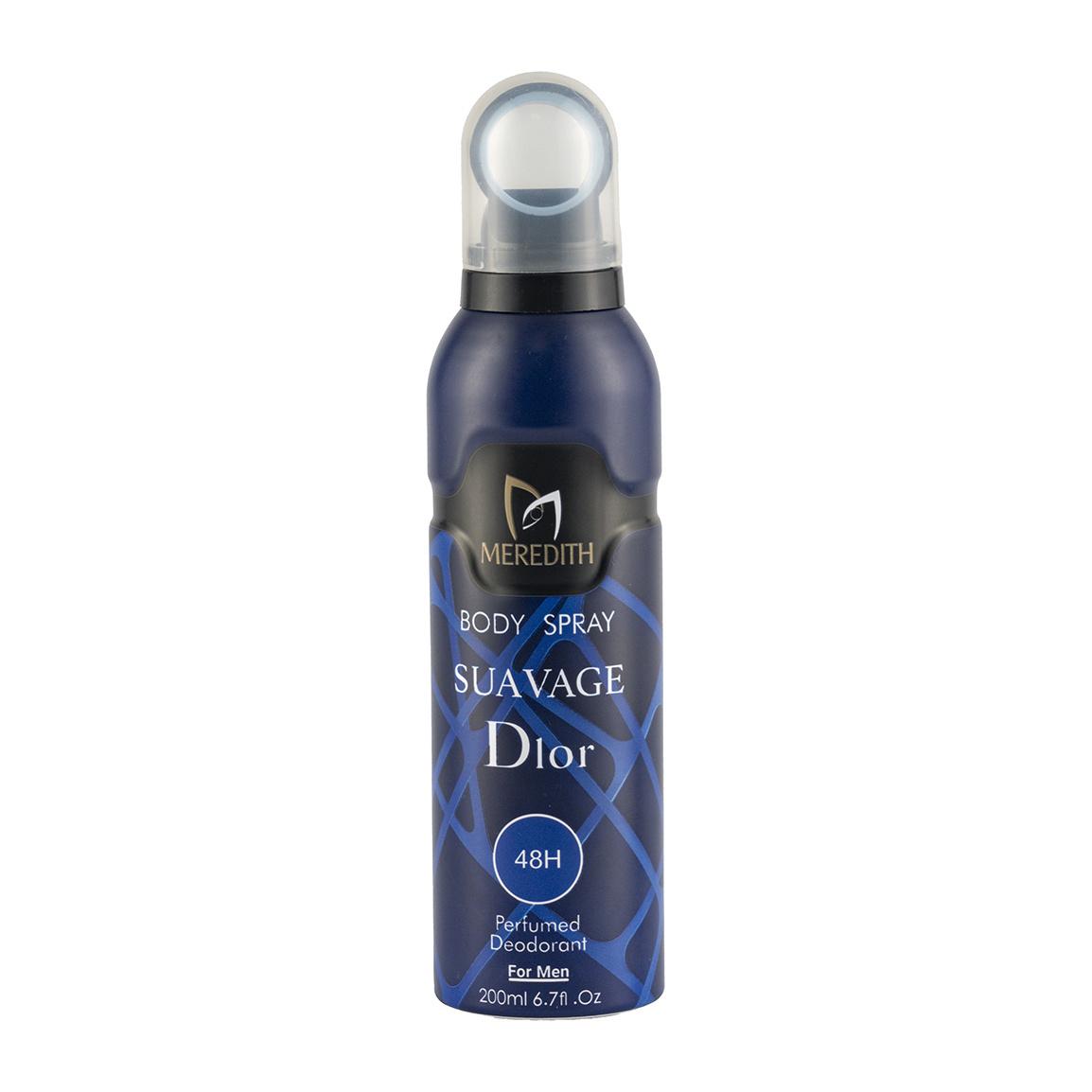 اسپری خوشبو کننده بدن مردانه مدل Sauvage Dior حجم 200 میلی لیتر