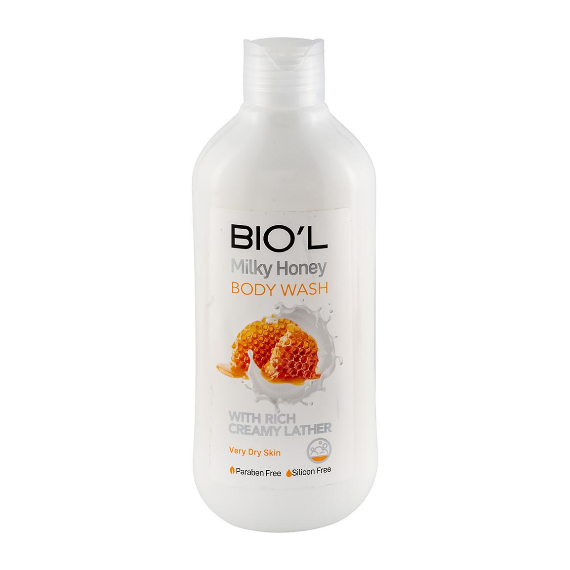 شامپو بدن کرمی مدل Milky Honey مناسب پوست خشک حجم 400 میلی لیتر