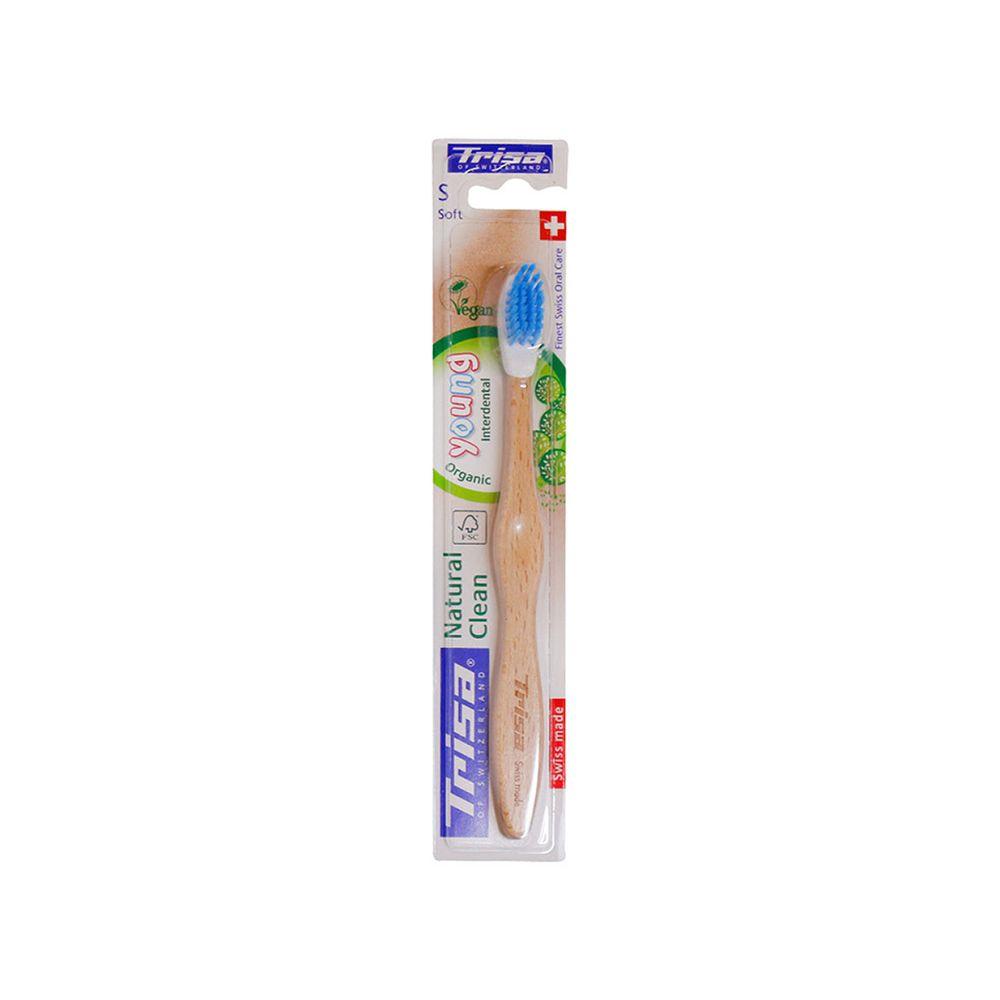 مسواک مدل Natural Clean Junior با برس نرم تریزا — تصویر ۳