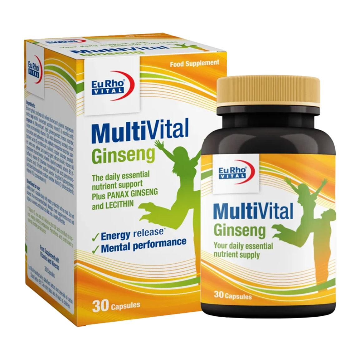 کپسول ژلاتینی نرم مولتی ویتال جنسینگ بسته 30 عددی
