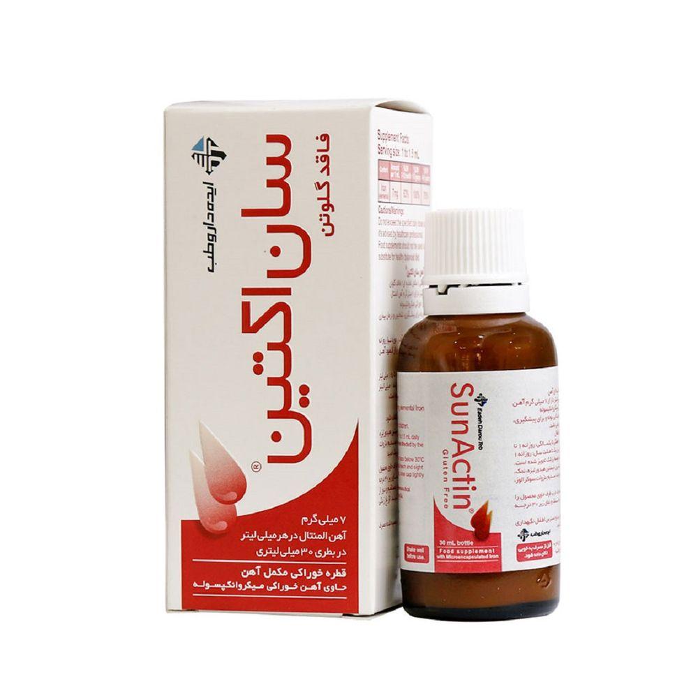 قطره خوراکی مکمل آهن مدل سان اکتین حجم 30 میلی لیتر ایده دارو طب — تصویر ۲