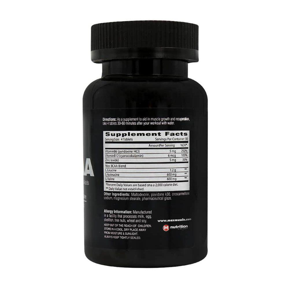 قرص BCAA بسته 120 عددی مکس ماسل — تصویر ۳