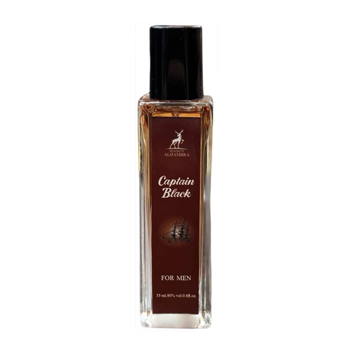عطر جیبی مردانه مدل Capitan Black حجم 35 میلی لیتر