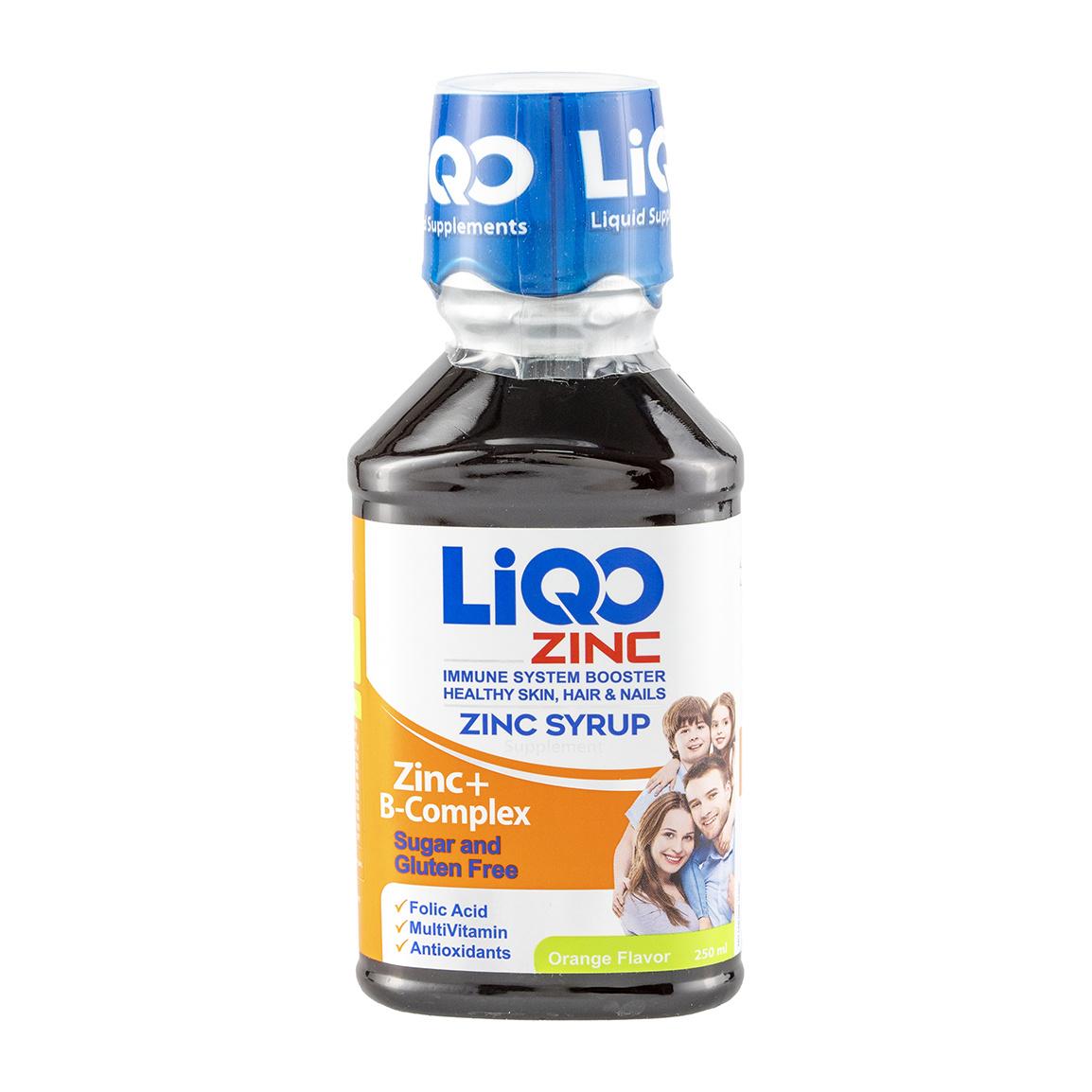 شربت Liqo Zinc حجم 250 میلی لیتر