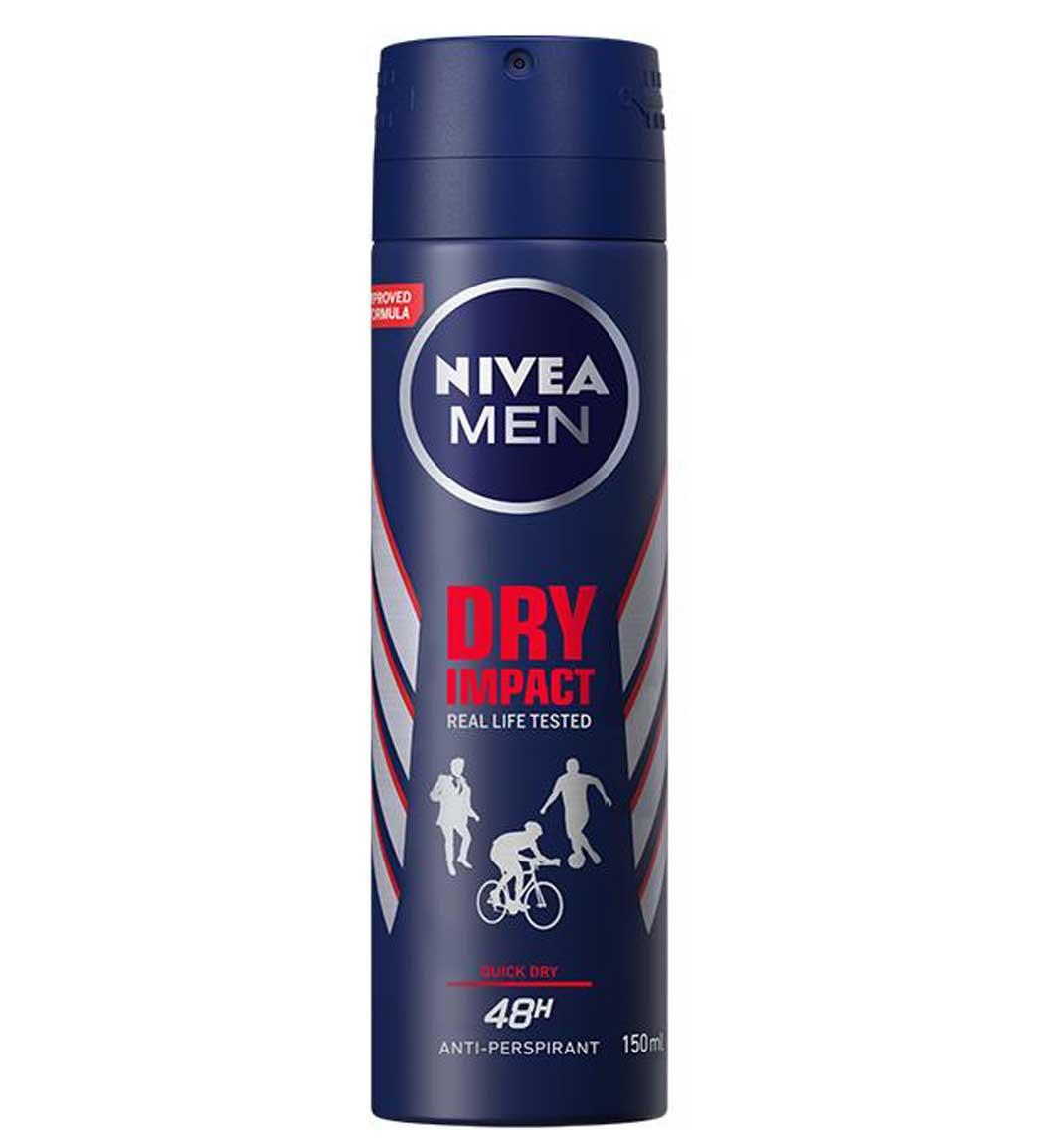 اسپری ضد تعریق مردانه مدل Dry Impact Real Life Tested حجم 150میل