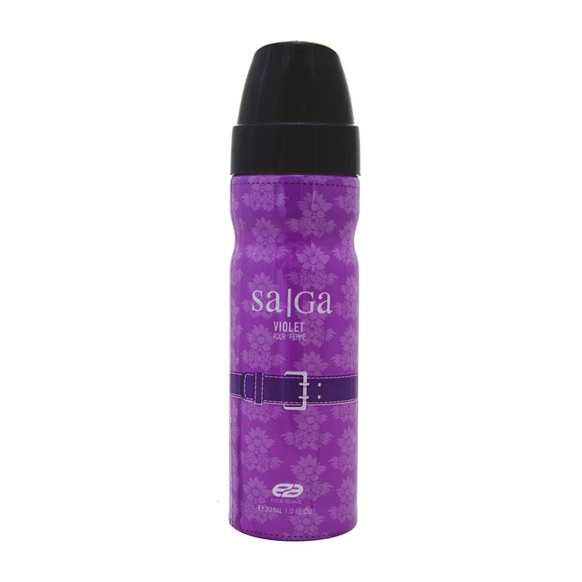 عطر جیبی زنانه مدل Saga Violet حجم 30 میلی لیتر