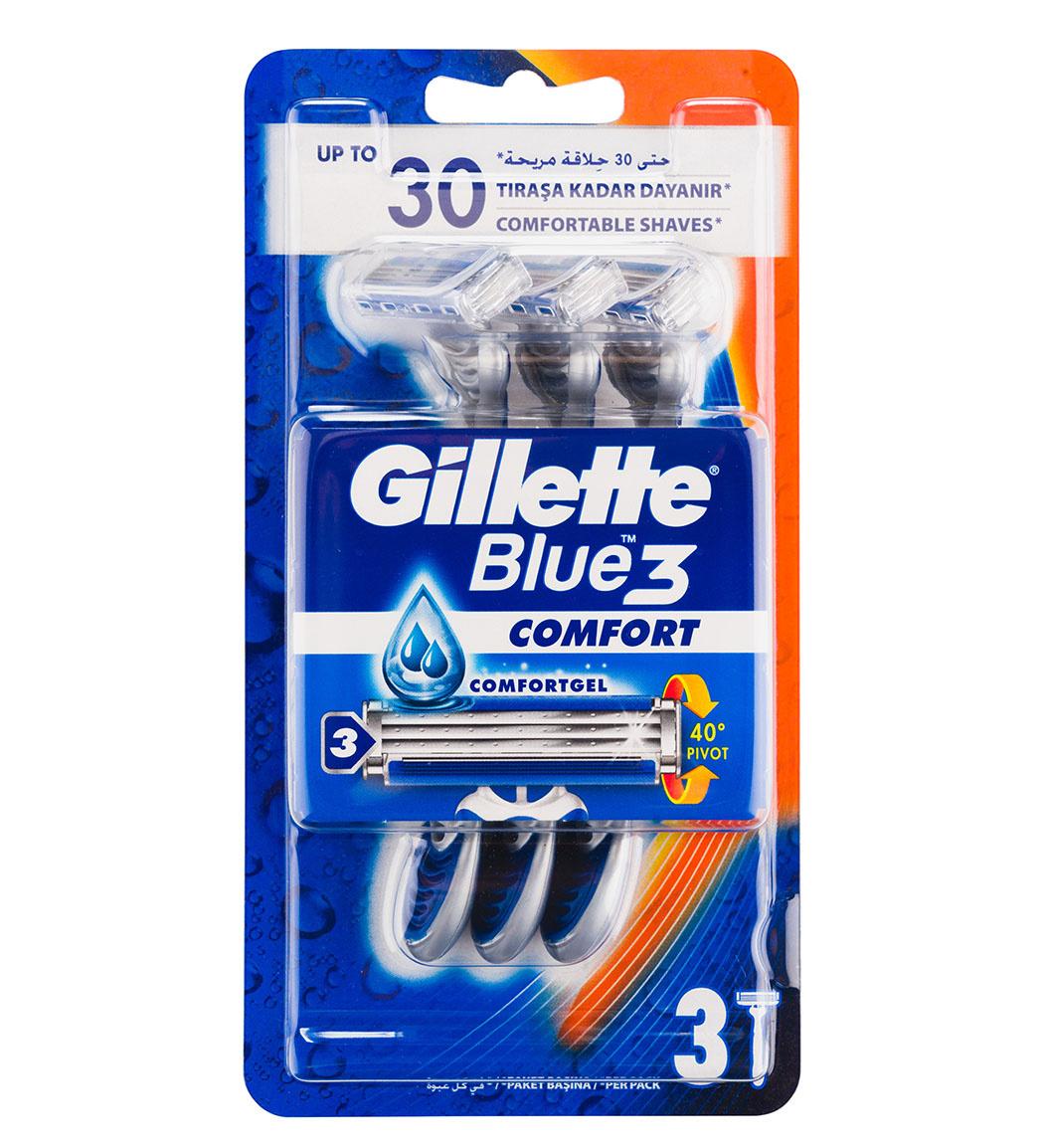 خود تراش مدل Blue 3 Comfort بسته 3 عددی