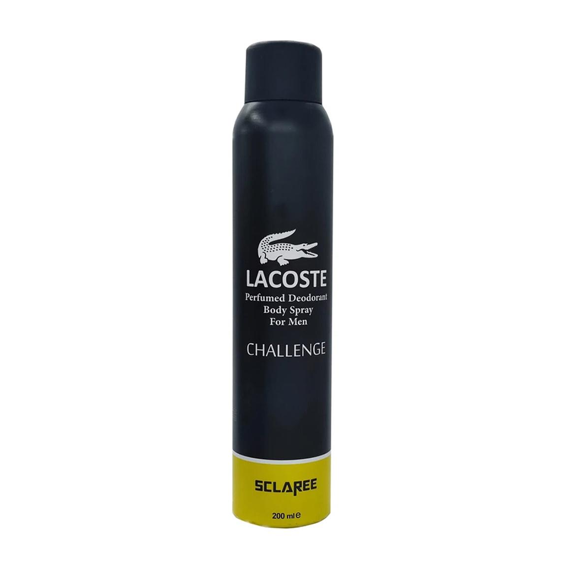 اسپری بدن مردانه مدل Lacoste Challenge حجم 200 میلی لیتر